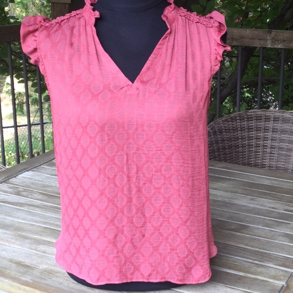 Anthropologie Maeve cap-sleeve  blouse S
